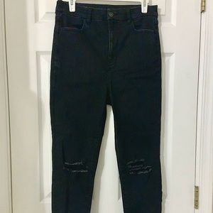 [NWOT] Black ripped AE skinny jeans